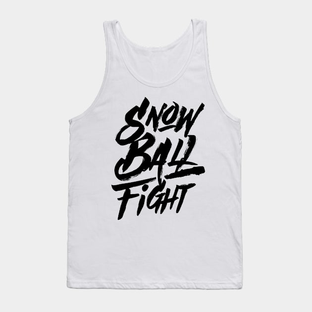 Snowball Fight Snowballs Throw Winter Game Player Tank Top by dr3shirts